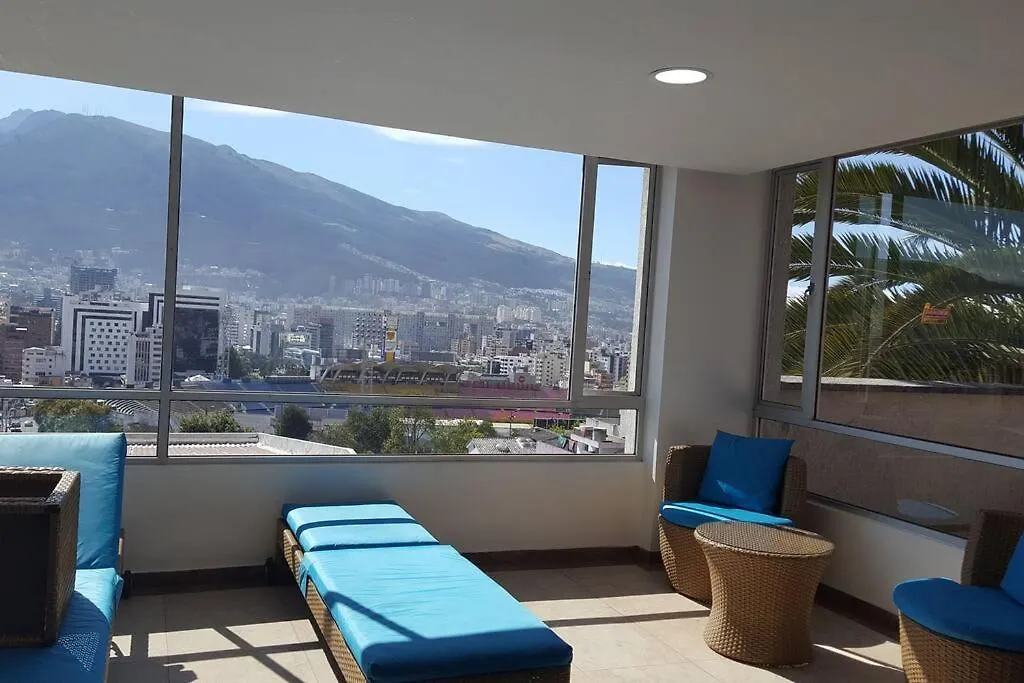 Excelente Vista Ciudad Quito,Parque, Piscina,Balcon,Sauna,Tranquilo Encantador Seguridad 24-7